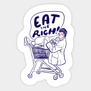 Eat the Rich! Sticker